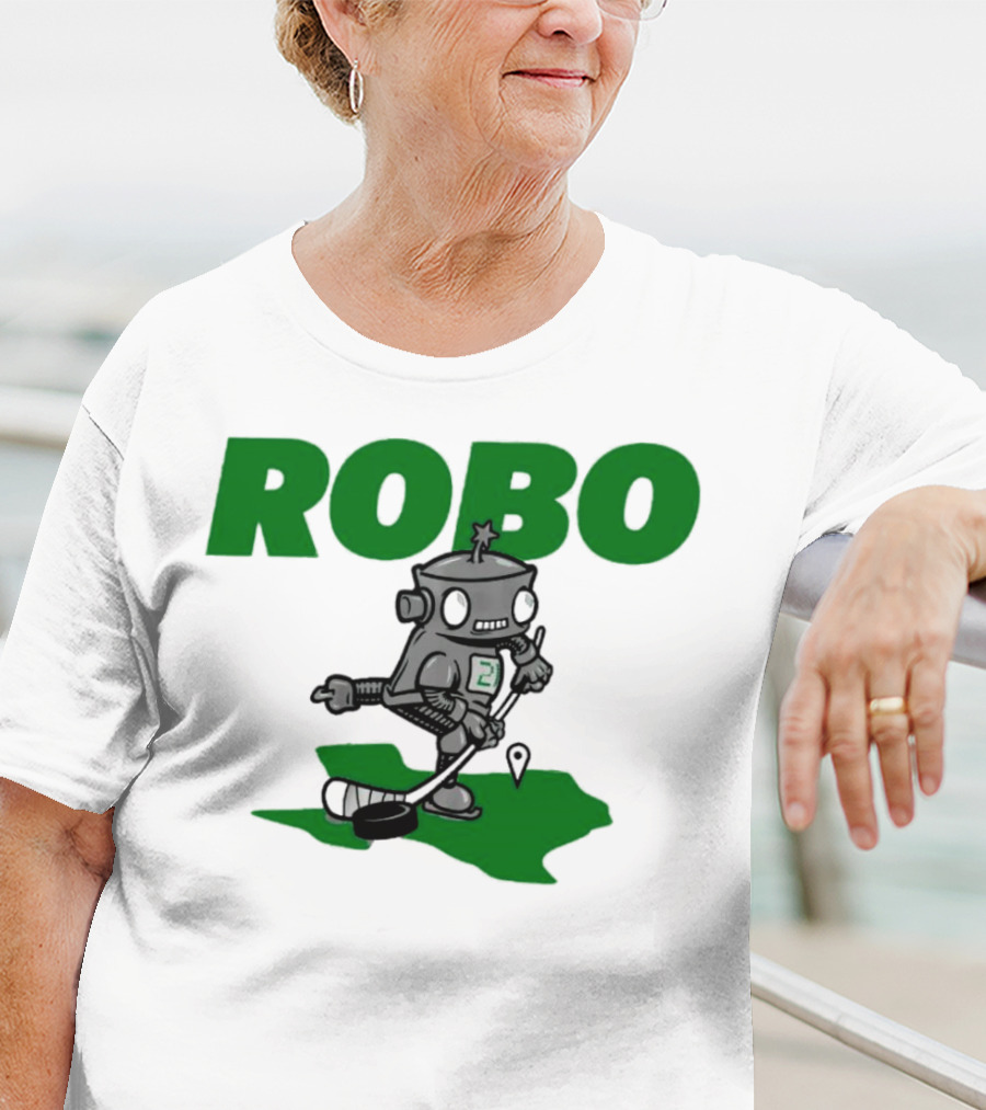Robo Robot Playing Hockey T-Shirt