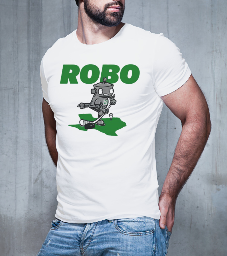Robo Robot Playing Hockey T-Shirt