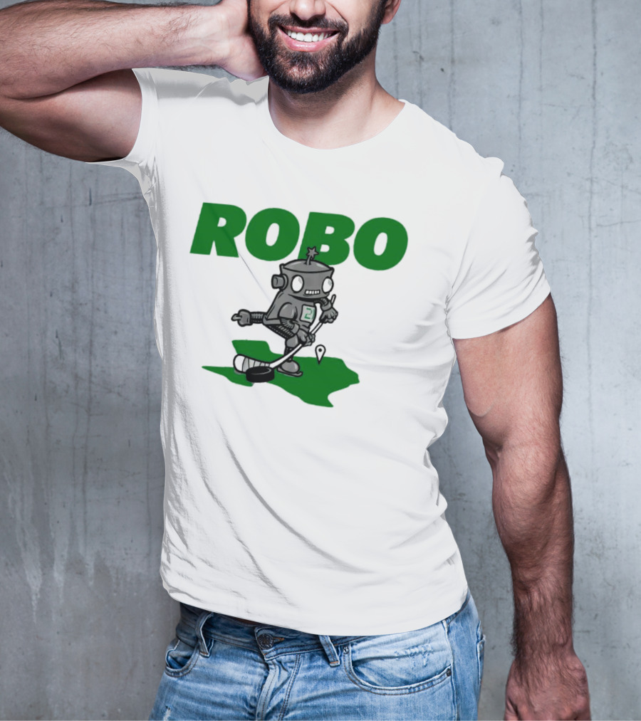 Robo Robot Playing Hockey T-Shirt