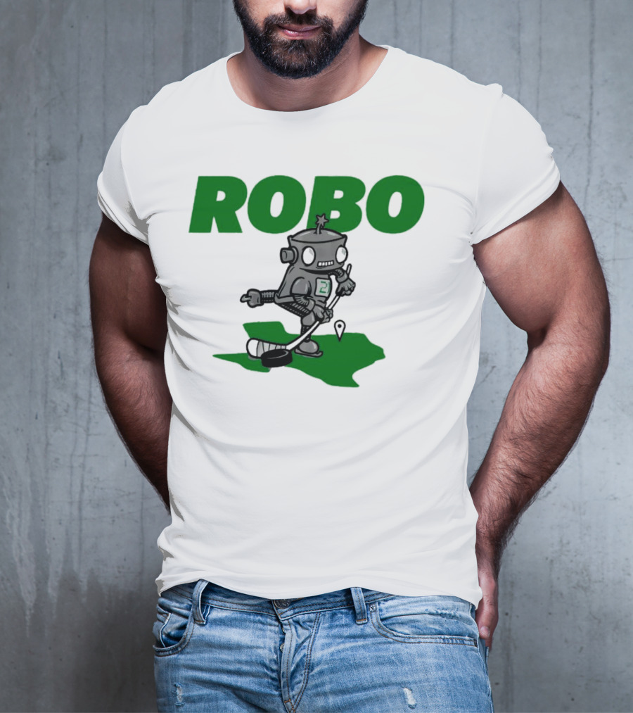Robo Robot Playing Hockey T-Shirt