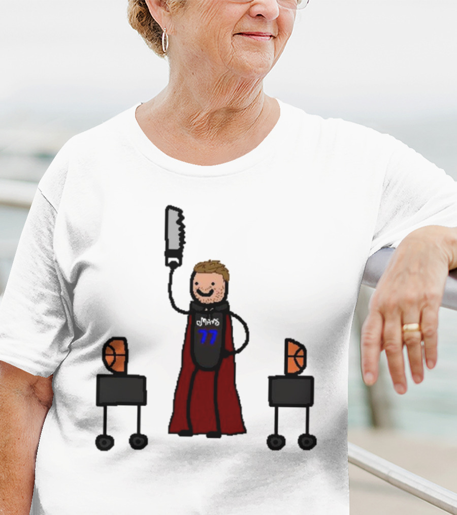 Luka Doncic Dallas Mavericks Luka Magic Basketball Hero With Cape And Saw T-Shirt