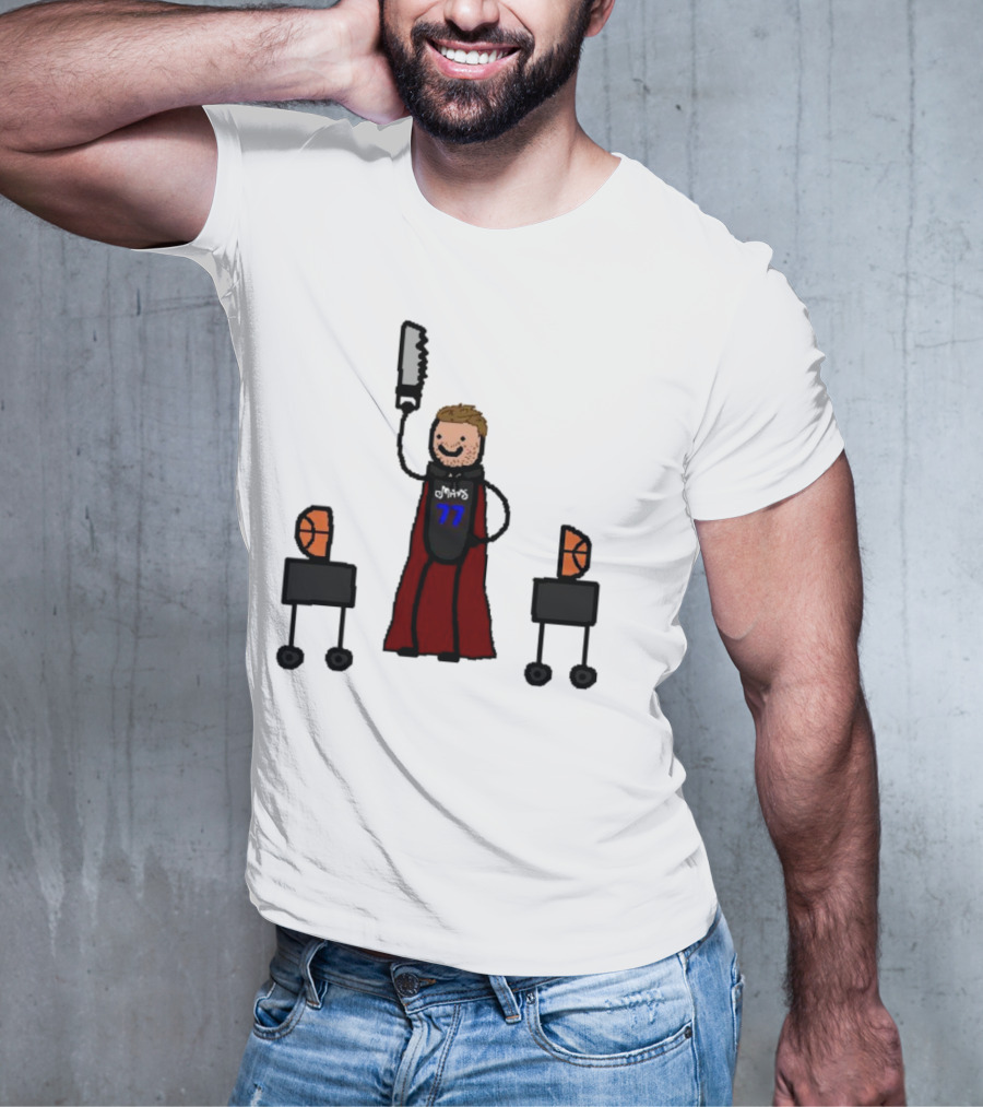 Luka Doncic Dallas Mavericks Luka Magic Basketball Hero With Cape And Saw T-Shirt
