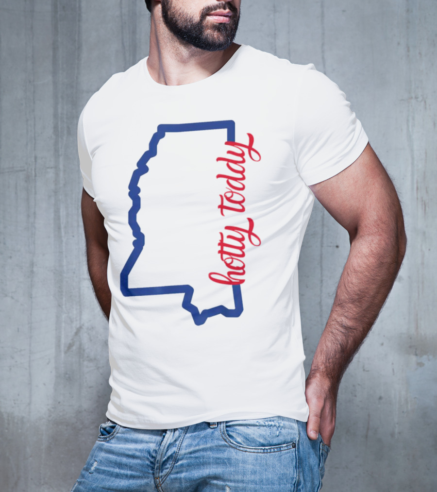 Mississippi Map Hotty Toddy T-Shirt