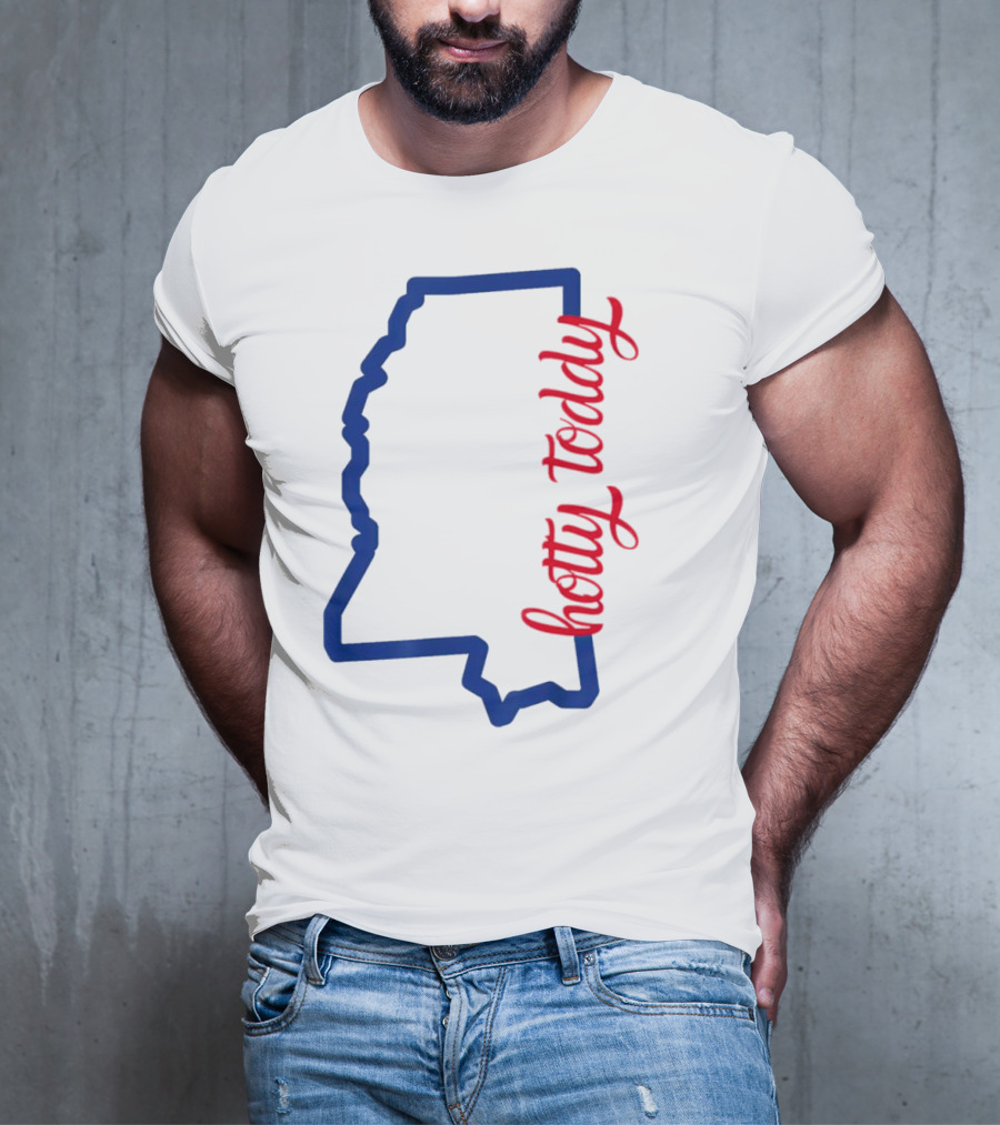 Mississippi Map Hotty Toddy T-Shirt