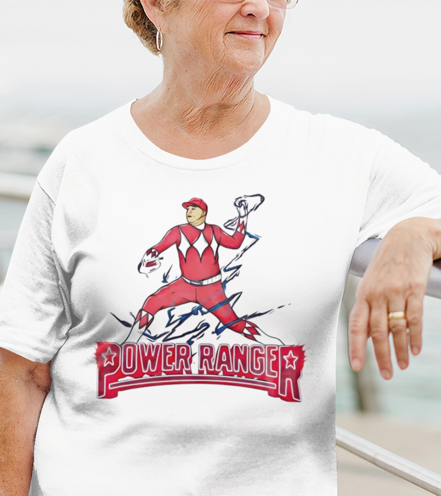 Power Ranger Ranger Suarez Baseball Pitcher Mashup T-Shirt