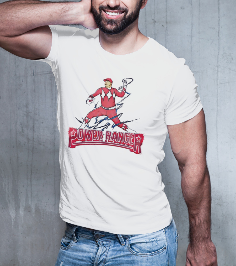 Power Ranger Ranger Suarez Baseball Pitcher Mashup T-Shirt