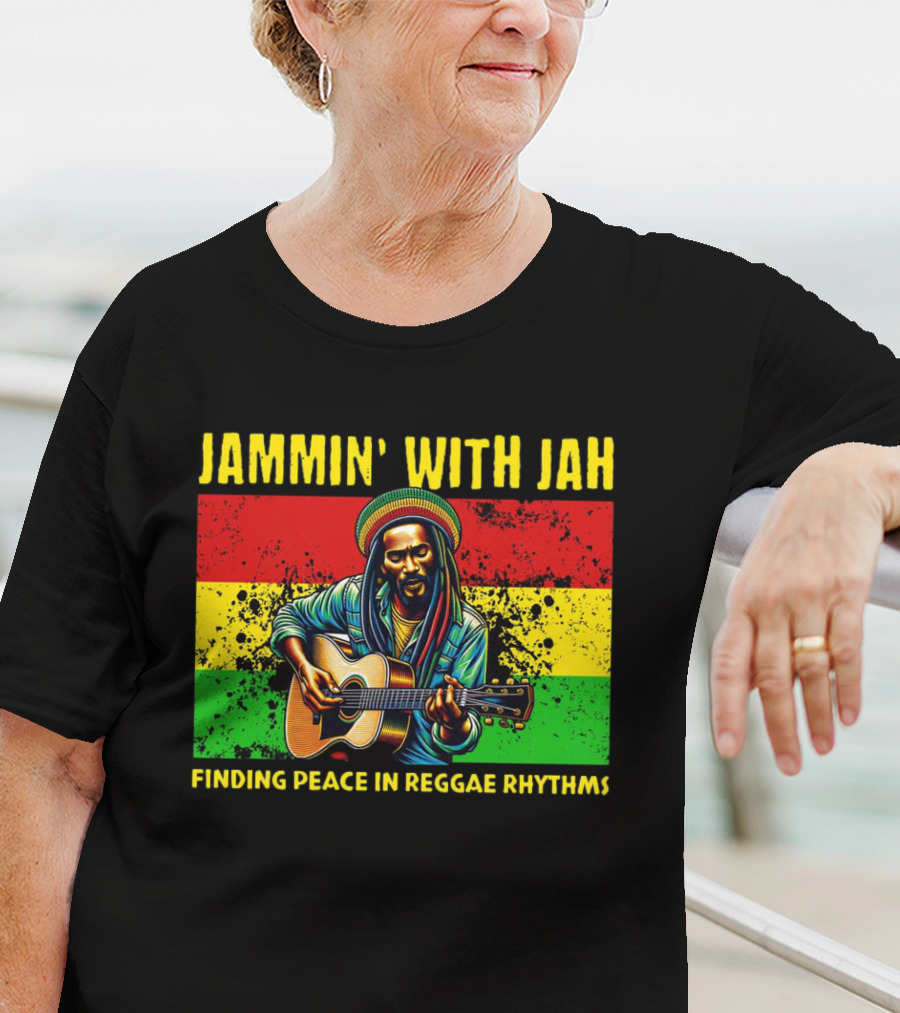JAMMIN' WITH JAH FINDING PEACE IN REGGAE RHYTHMS T-Shirt