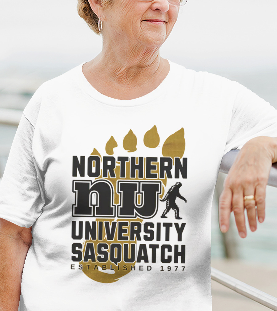 Northern University Sasquatch NU Established 1977 T-Shirt