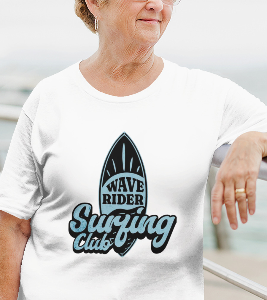 Wave Rider Surfing Club Surfboard T-Shirt