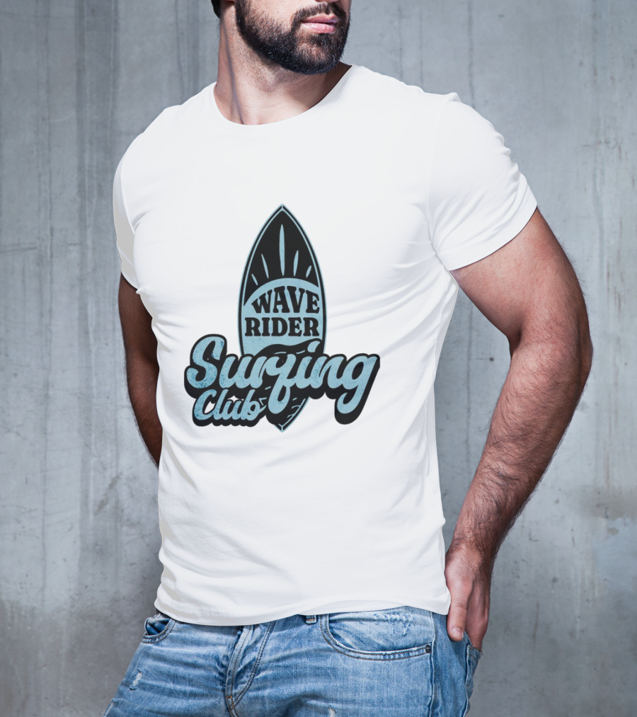 Wave Rider Surfing Club Surfboard T-Shirt