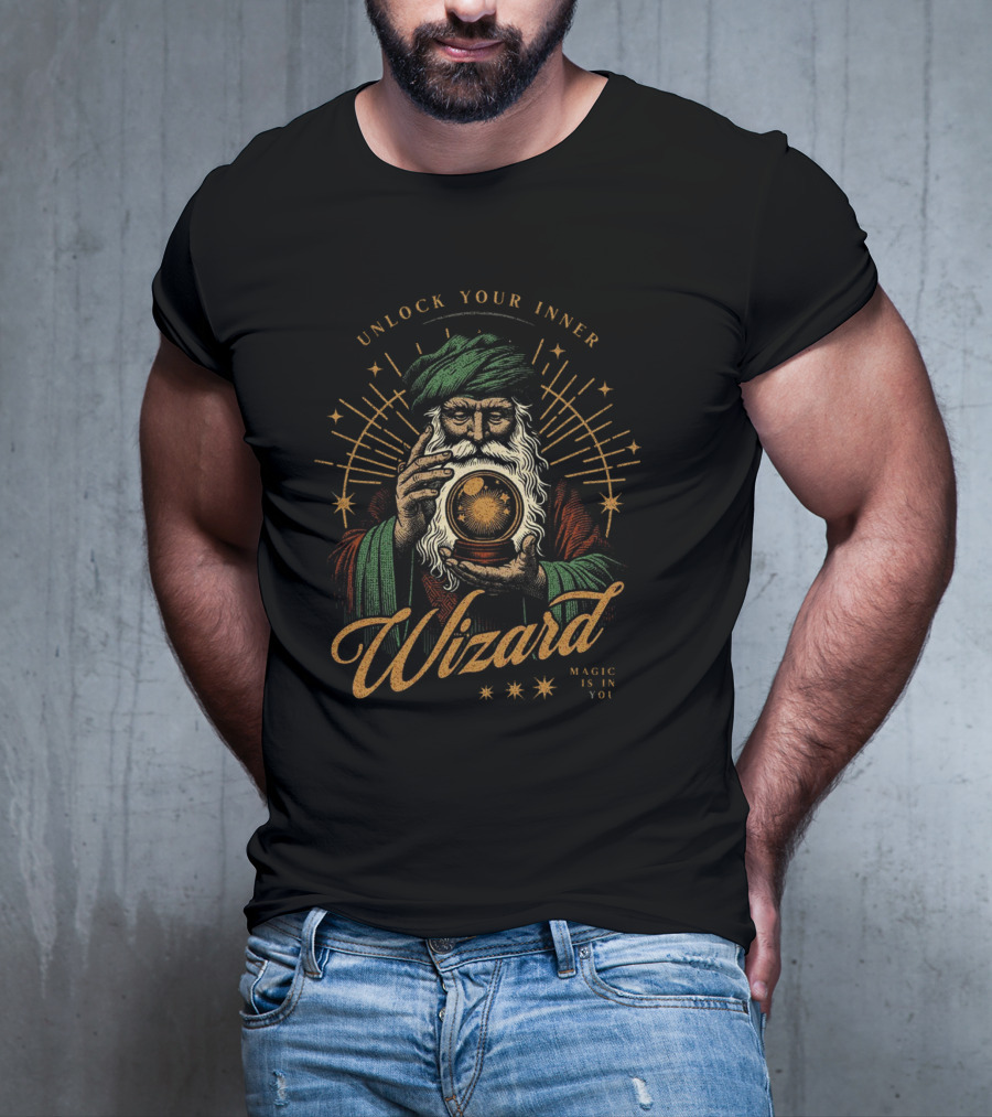 Unlock Your Inner Wizard Magic Is In You Vintage Mystic T-Shirt