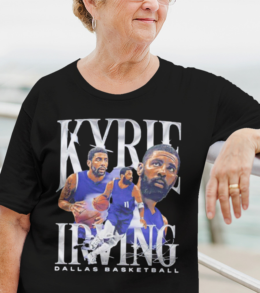 Kyrie Irving Dallas Basketball Vintage Retro Athlete Action T-Shirt
