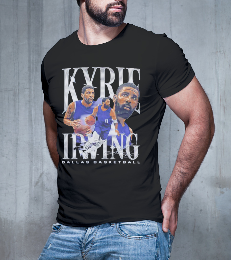 Kyrie Irving Dallas Basketball Vintage Retro Athlete Action T-Shirt