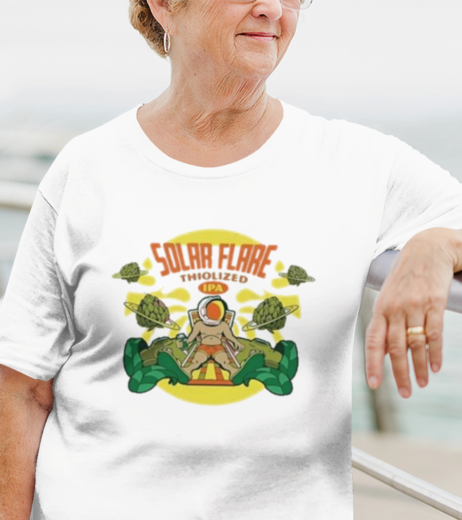 Solar Flare Thiolized Ipa Bright Sun Hop Astronaut Adventure T-Shirt