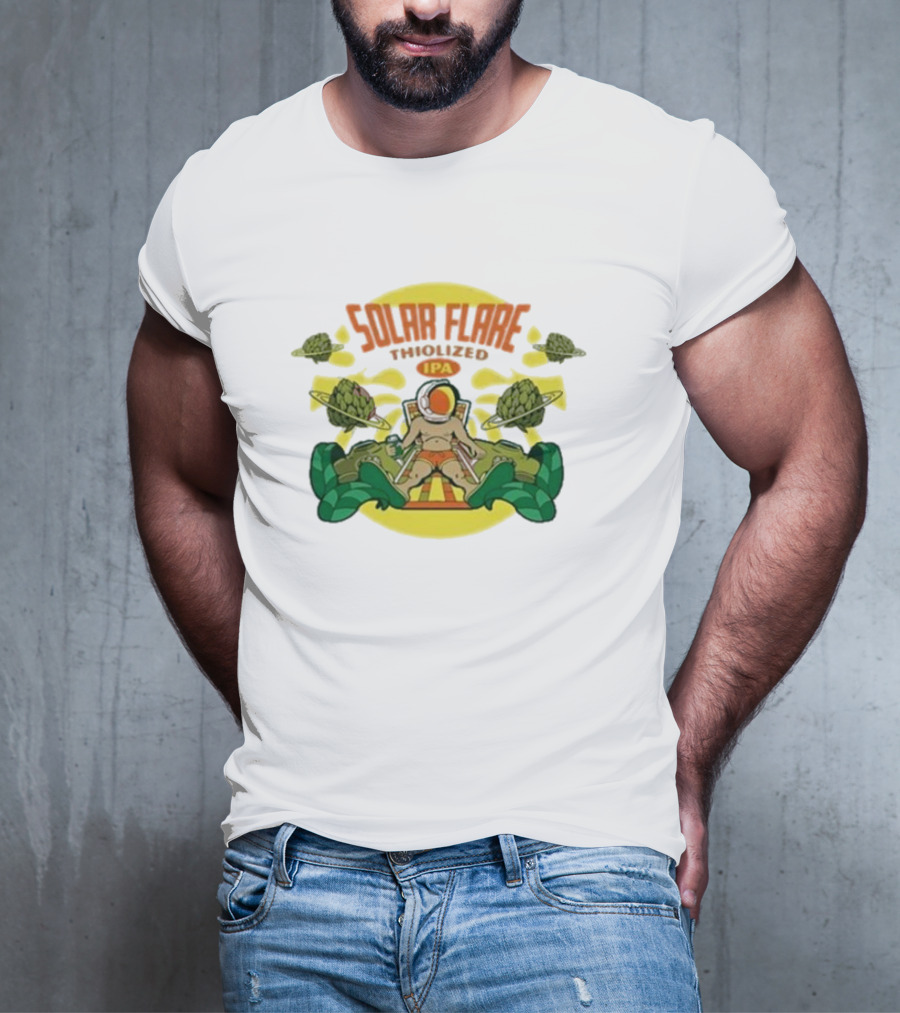 Solar Flare Thiolized Ipa Bright Sun Hop Astronaut Adventure T-Shirt