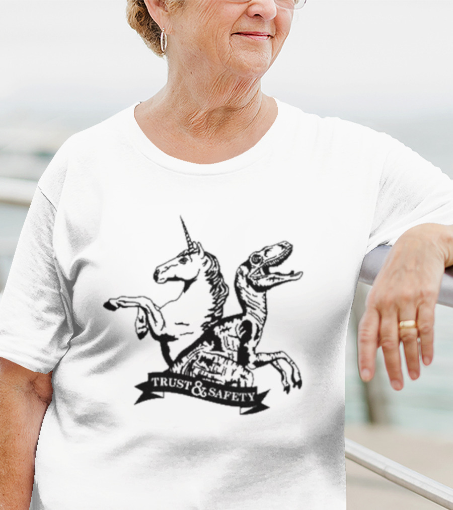Unicorns And Dinosaurs Trust And Safety T-Shirt