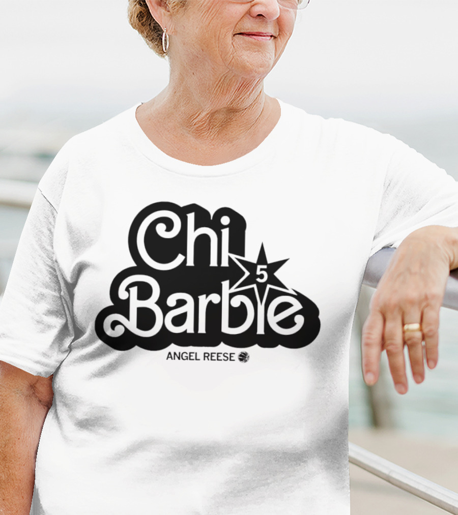 ChiBarbie Angel Reese Chicago Sky 5 Star T-Shirt