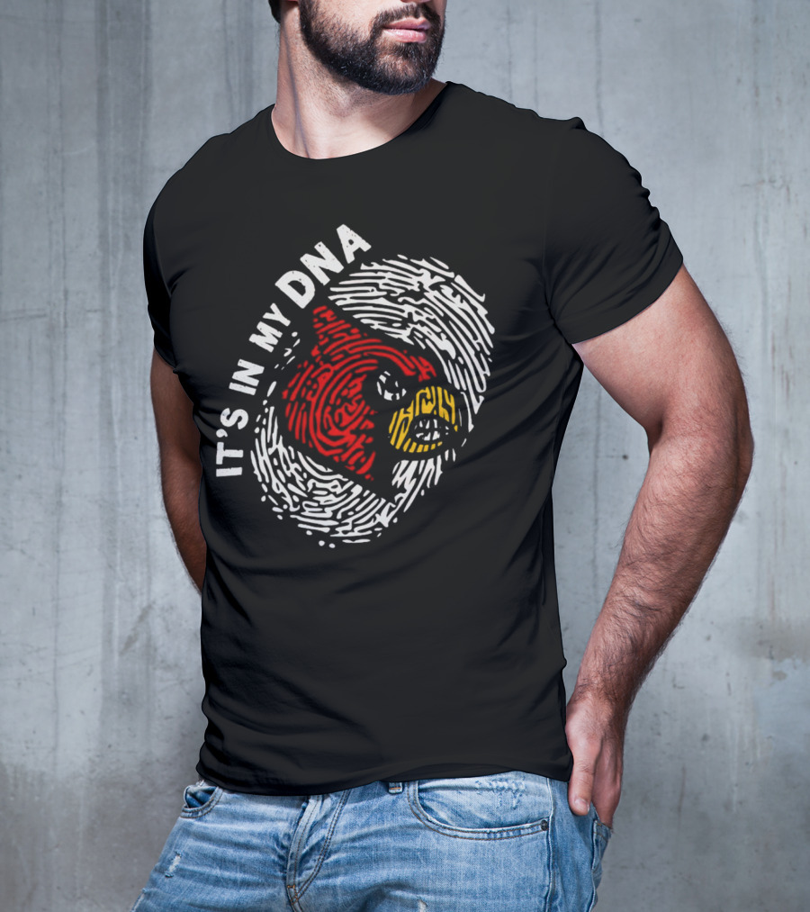 Louisville Cardinals It’s In My DNA Fingerprint T-Shirt