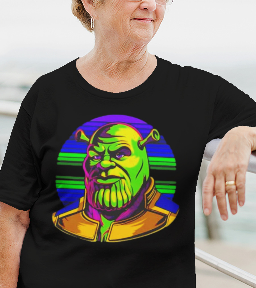 Shrek Thanos Fusion Shreknos Pop Art Crossover T-Shirt