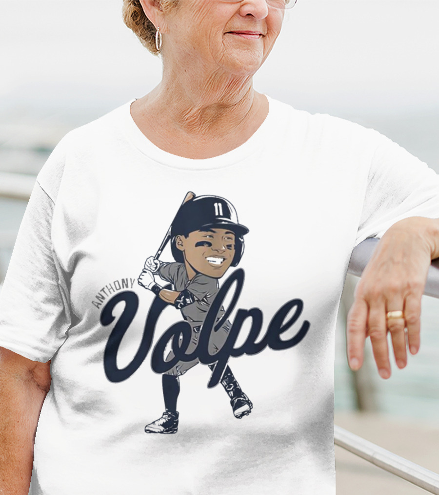 Anthony Volpe New York Yankees Caricature T-Shirt