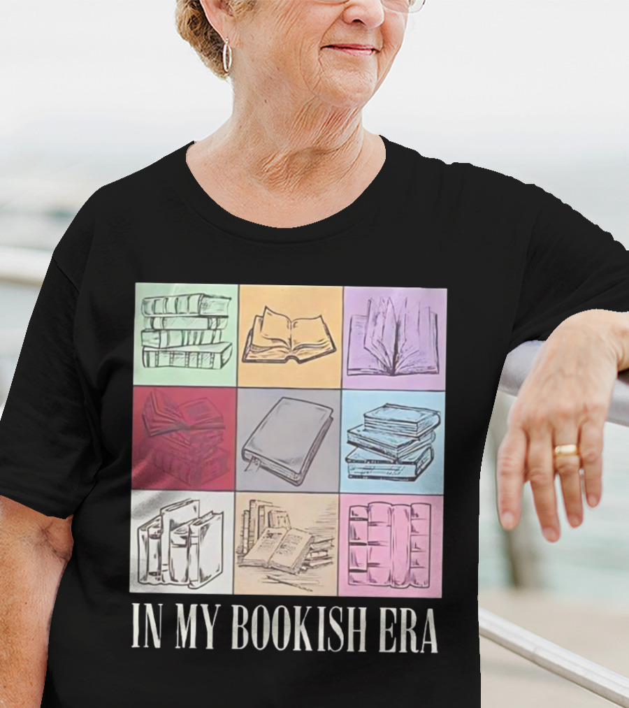 In My Bookish Era Reading Stack Aesthetic T-Shirt