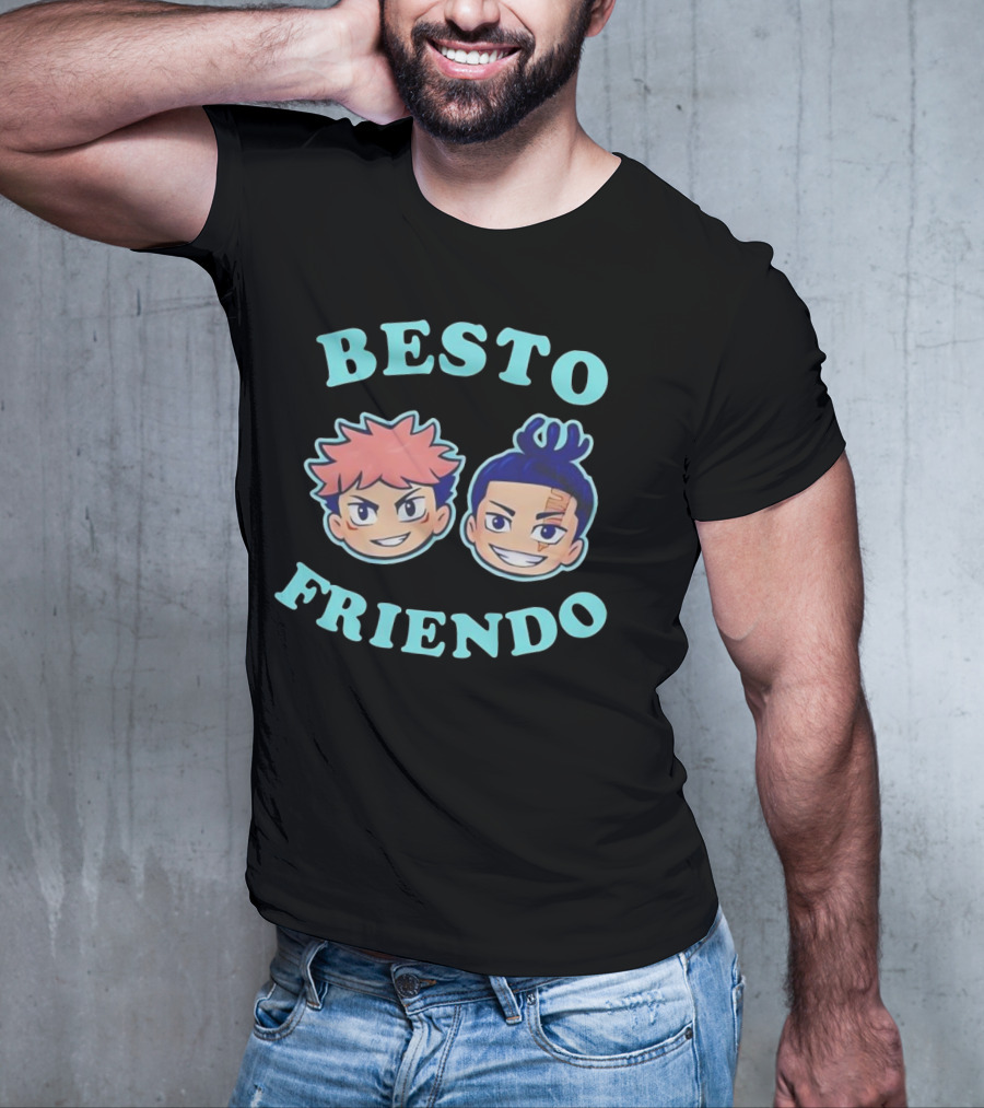 Besto Friendo Jujutsu Kaisen Yuji And Todo T-Shirt