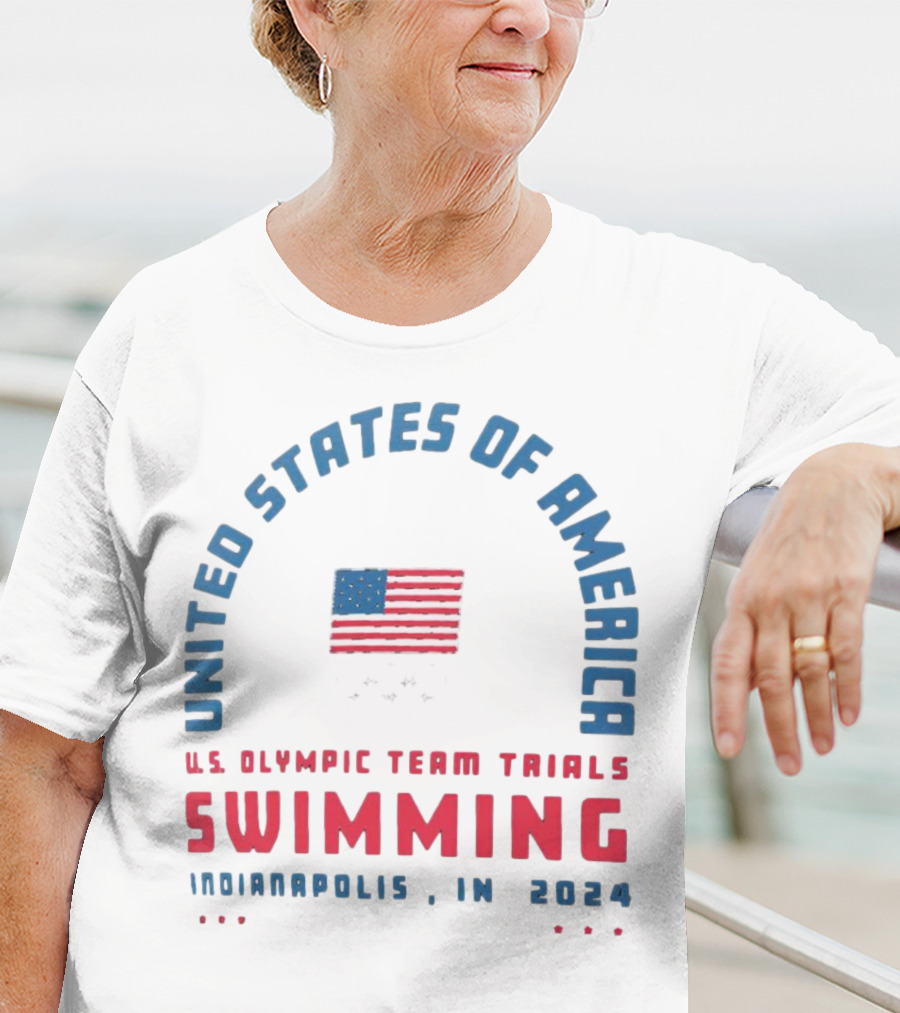 UNITED STATES OF AMERICA U.S. OLYMPIC TEAM TRIALS SWIMMING INDIANAPOLIS IN T-Shirt