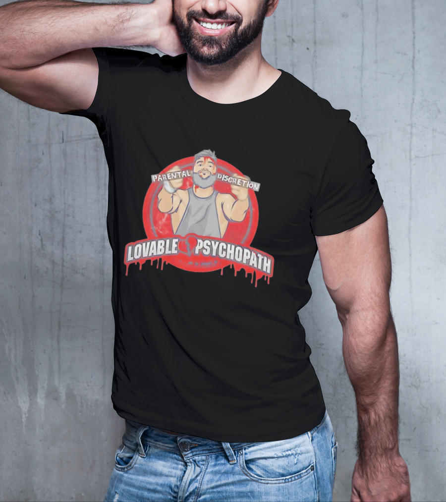 Parental Discretion Lovable Psychopath Tommy Vendetta T-Shirt