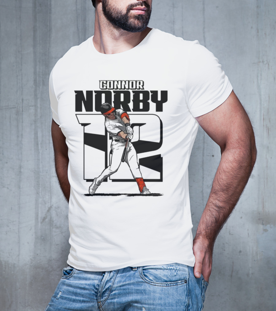 Connor Norby Baltimore Orioles Number 12 Player T-Shirt