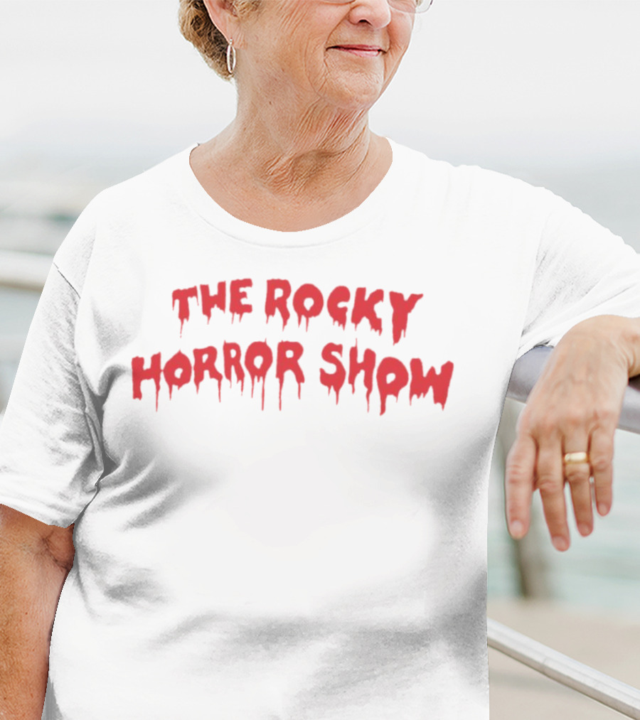 The Rocky Horror Show Dripping Red Horror Font T-Shirt