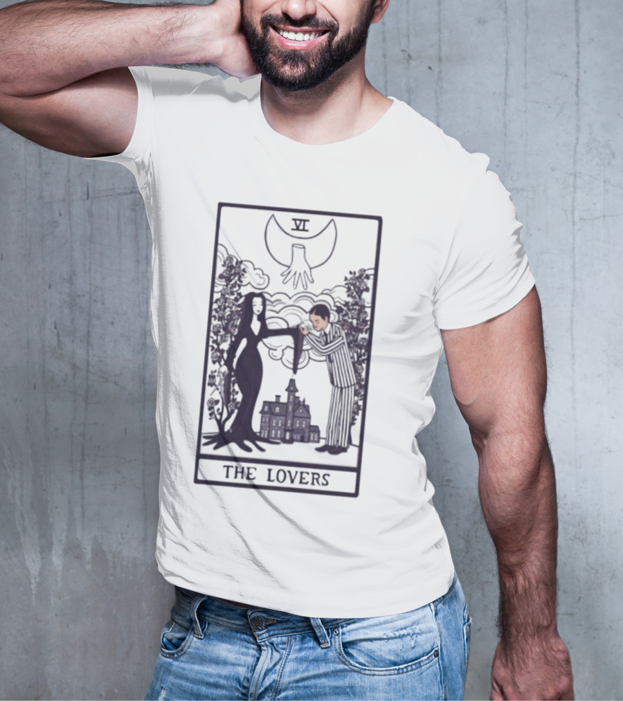 Vampire Lovers VI Tarot Card Gothic Castle And Bat T-Shirt