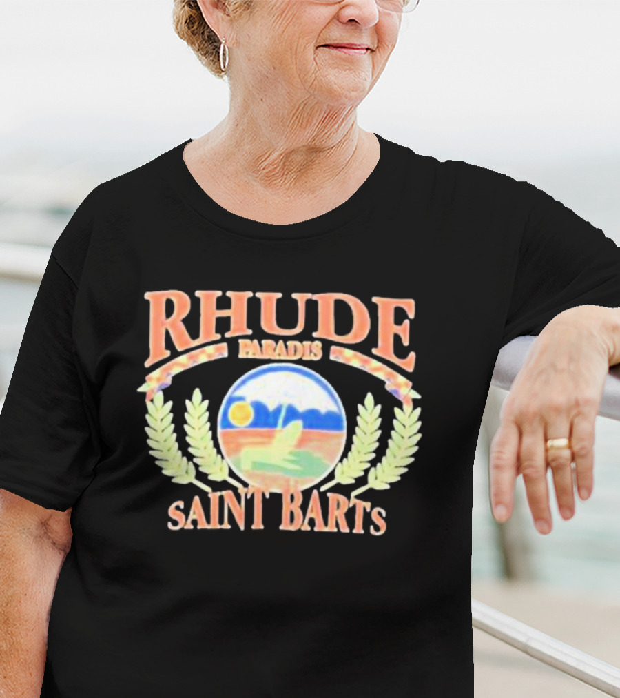 Rhude Paradis Saint Barts Retro Beach Vibes T-Shirt
