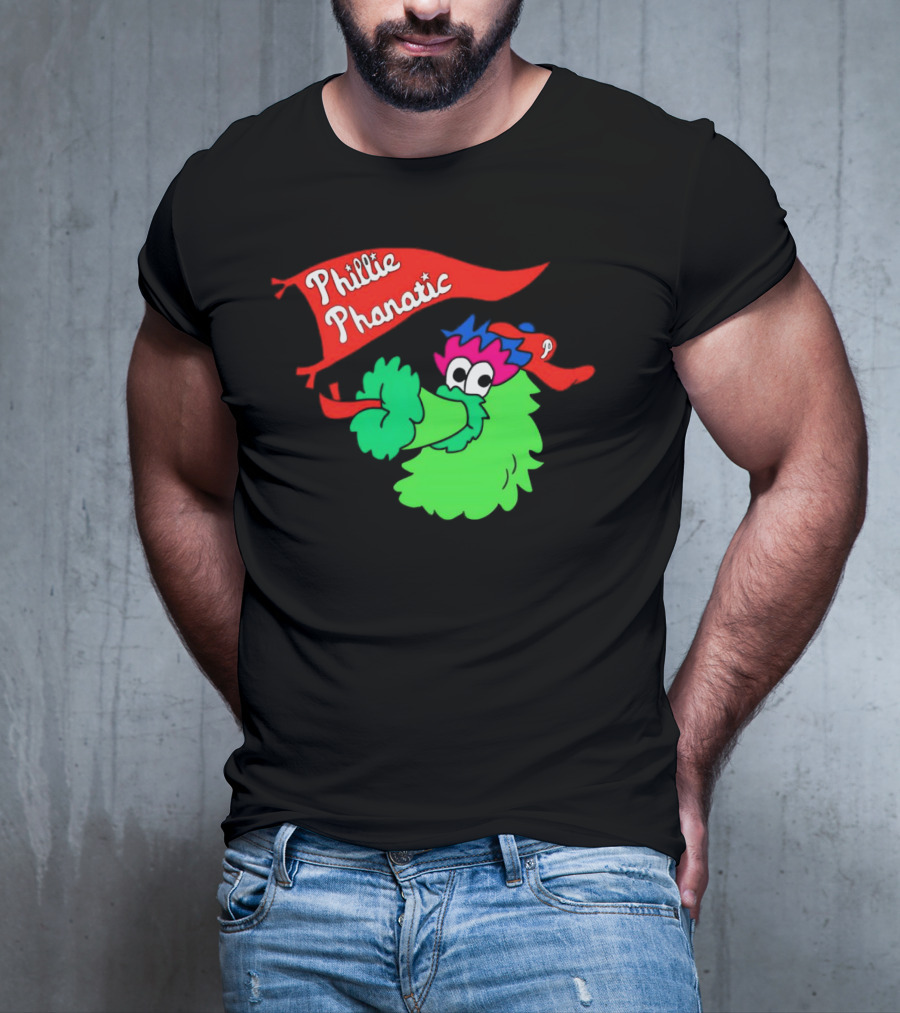 Phillie Phanatic Philadelphia Phillies Mascot Banner T-Shirt