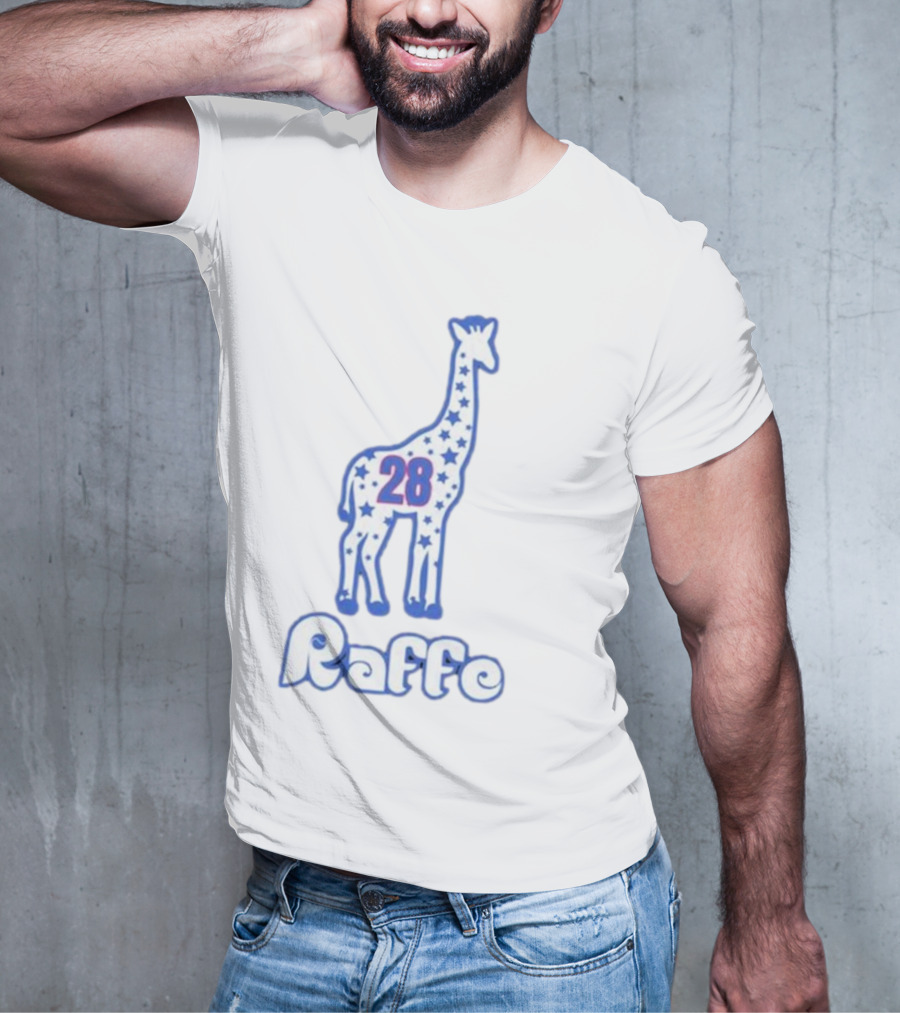 Raffe 28 Phillygoat Giraffe Stars T-Shirt