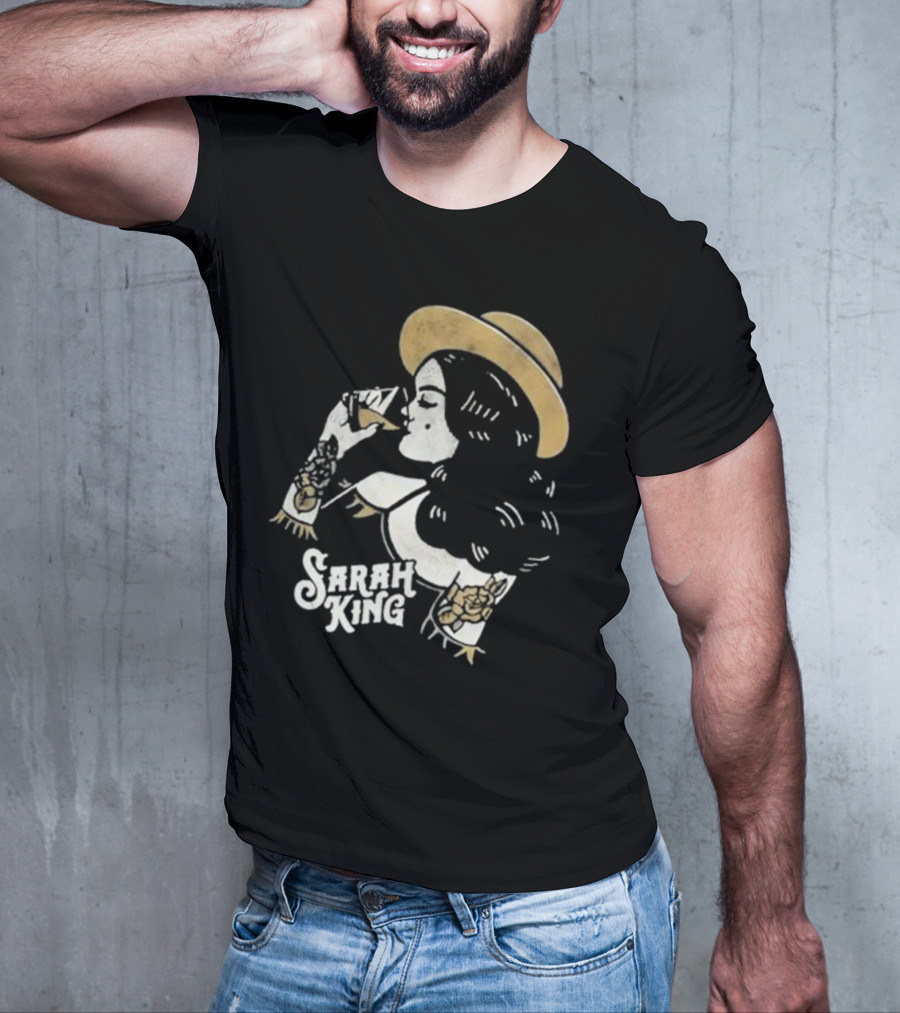 Sarah King Whisky Vintage Tattooed Woman Hat T-Shirt