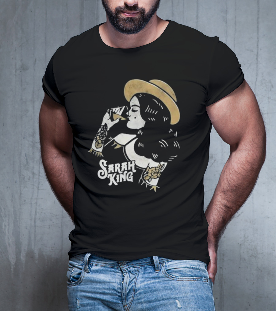 Sarah King Whisky Vintage Tattooed Woman Hat T-Shirt