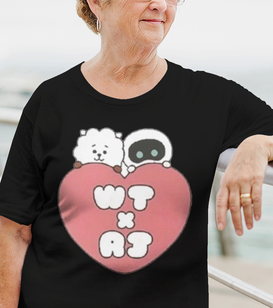 WT X RJ Heart Cute Collaboration T-Shirt