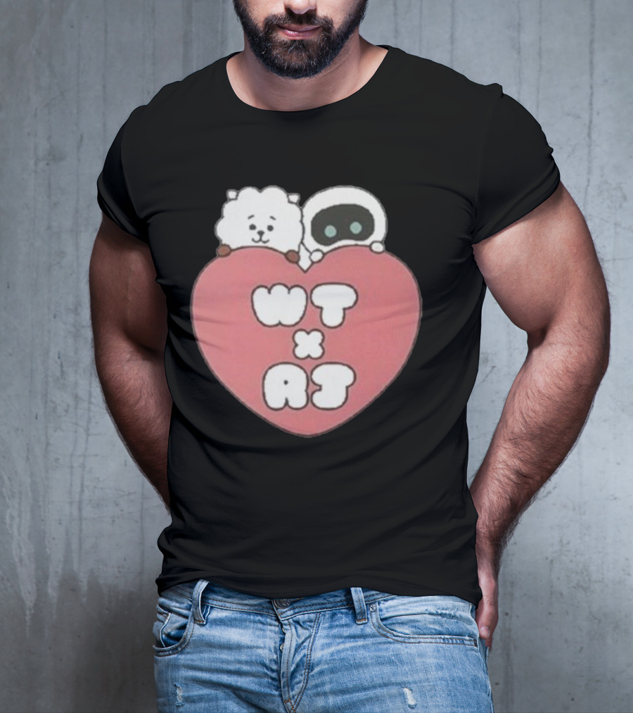 WT X RJ Heart Cute Collaboration T-Shirt