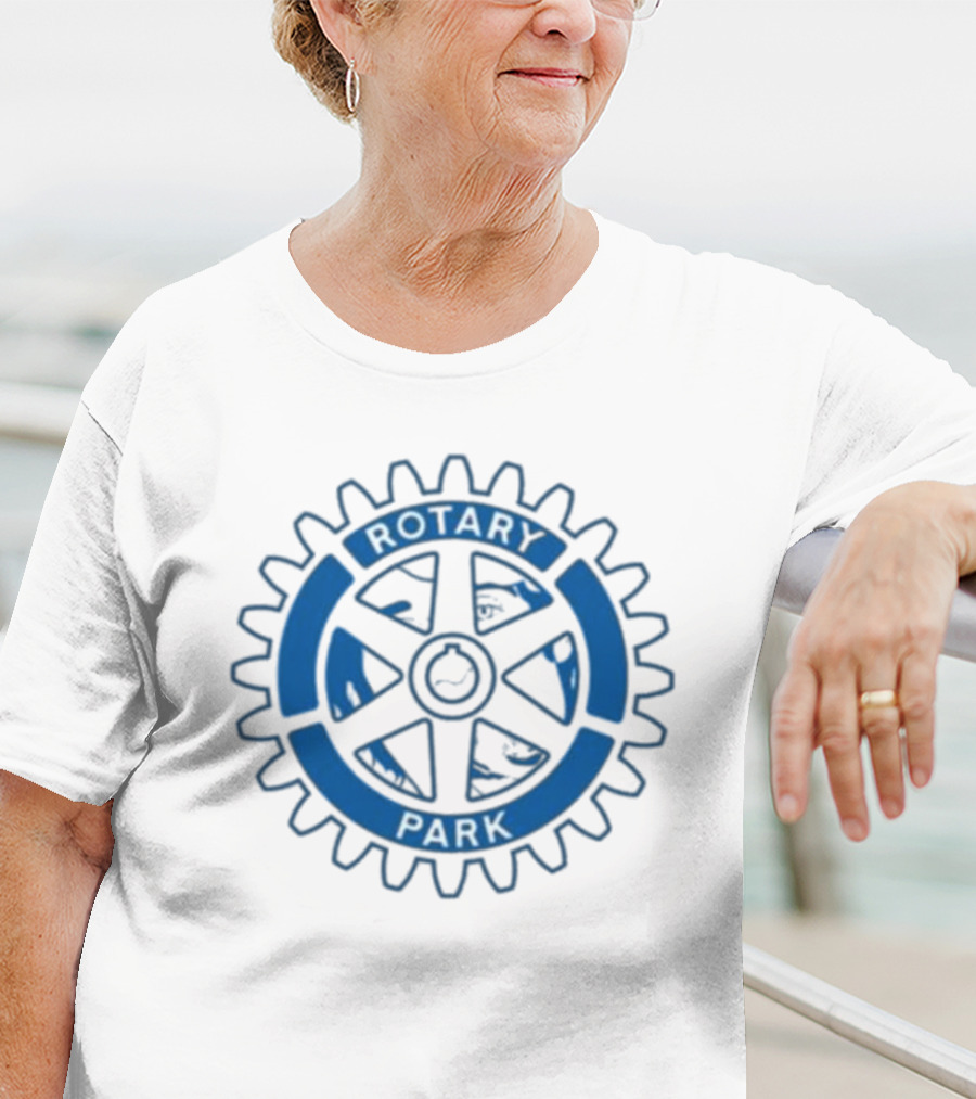 Rotary Park Blue Gear Emblem T-Shirt