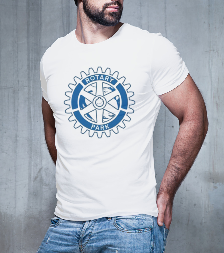 Rotary Park Blue Gear Emblem T-Shirt