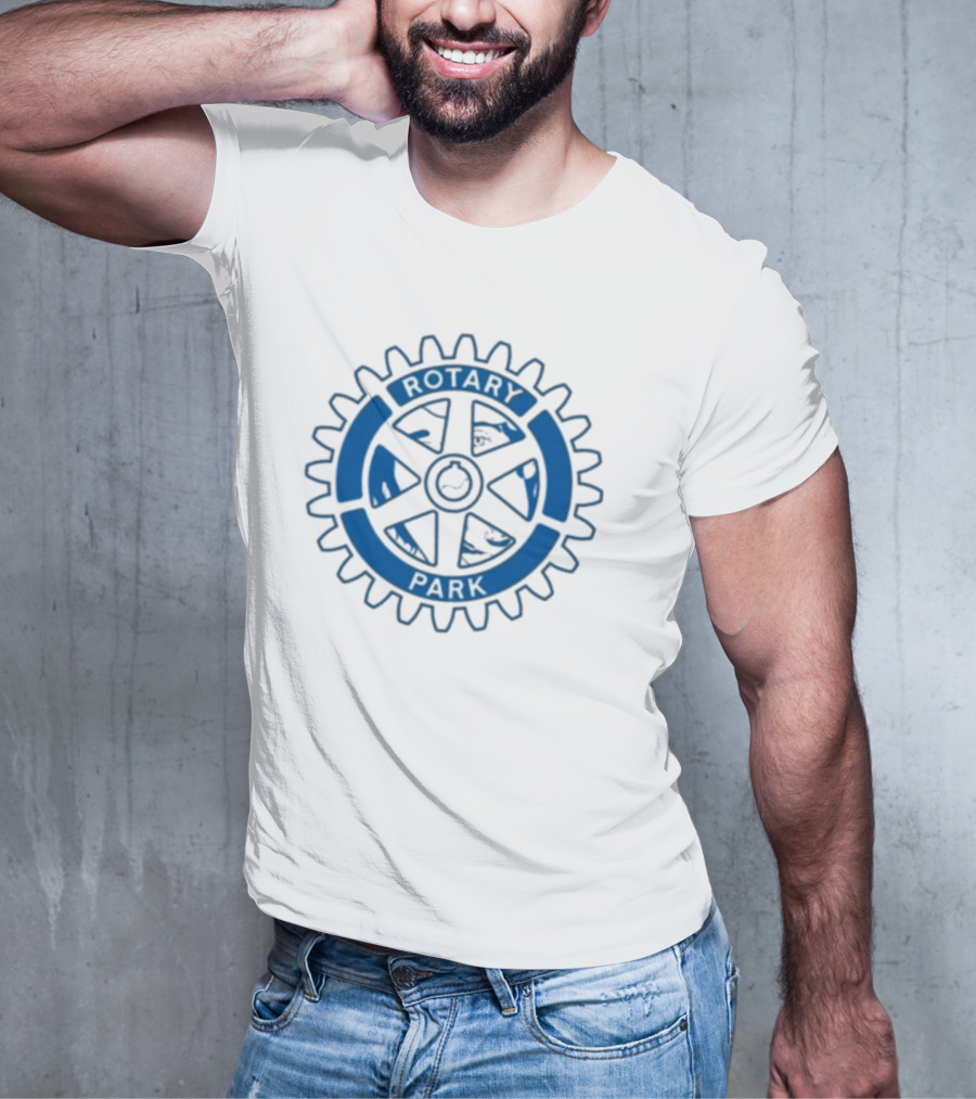 Rotary Park Blue Gear Emblem T-Shirt