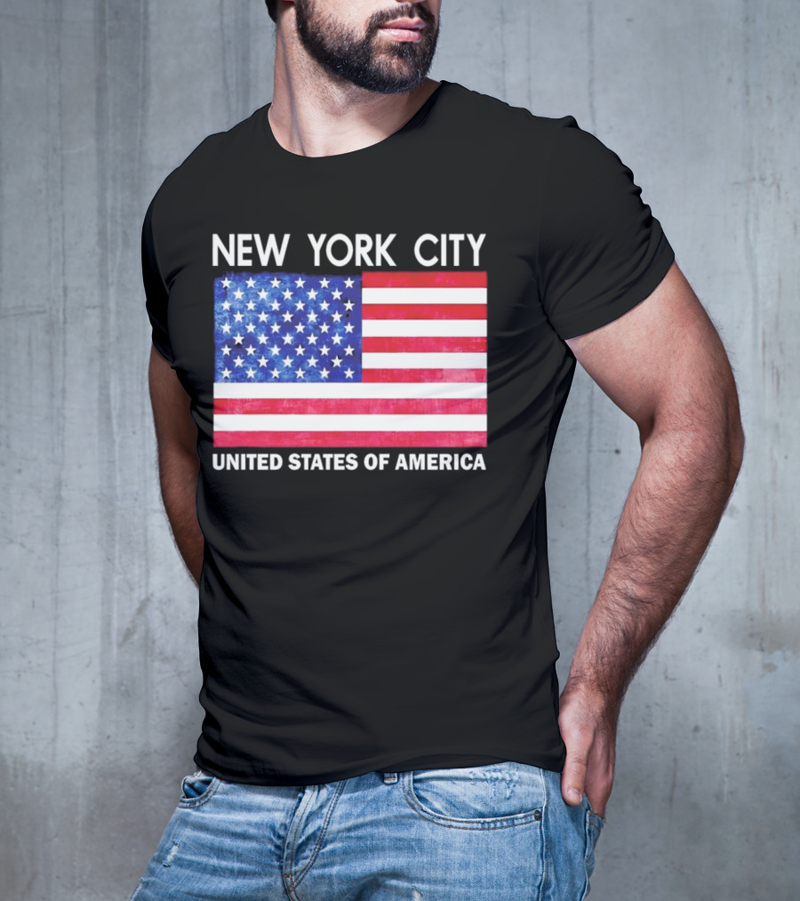 NEW YORK CITY UNITED STATES OF AMERICA FLAG T-Shirt