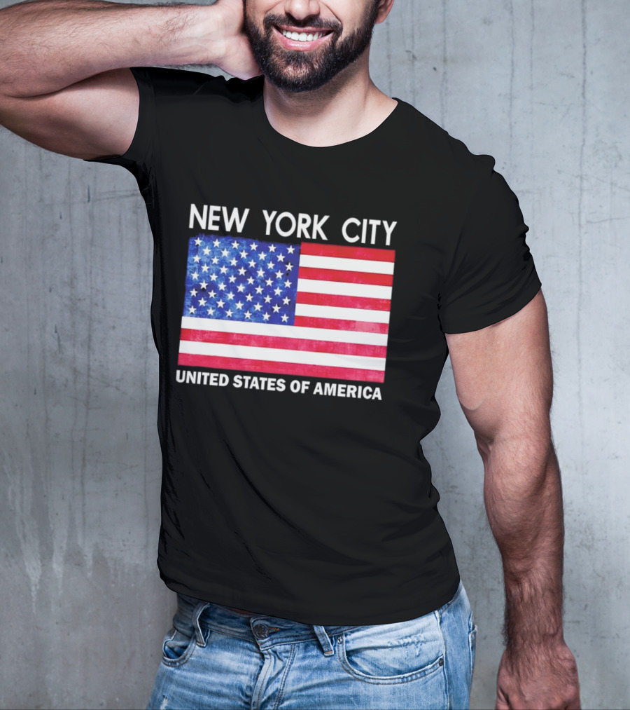NEW YORK CITY UNITED STATES OF AMERICA FLAG T-Shirt