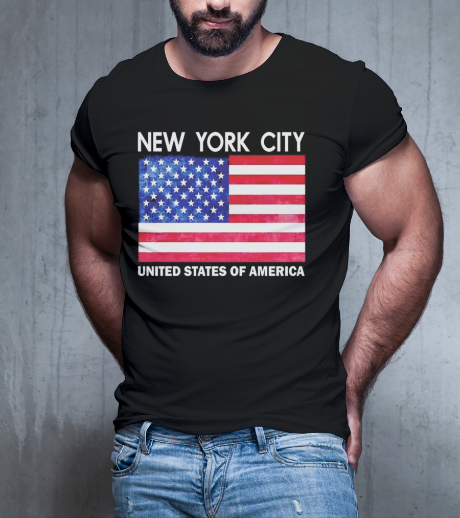 NEW YORK CITY UNITED STATES OF AMERICA FLAG T-Shirt