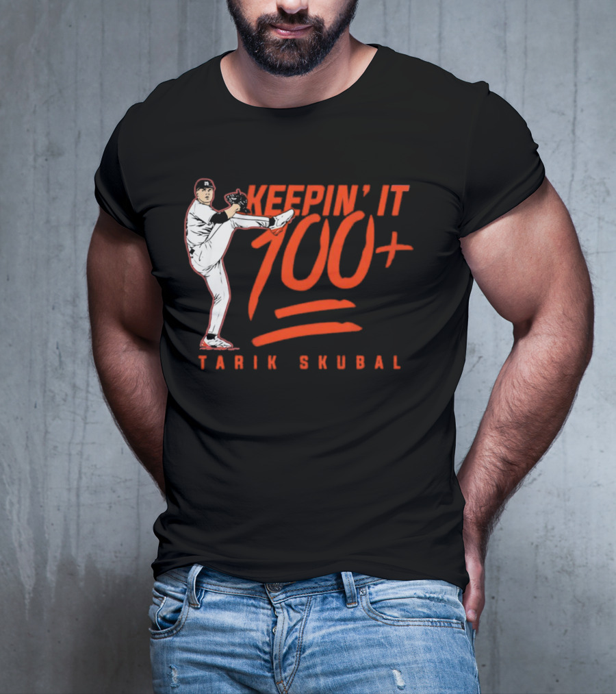Tarik Skubal Keepin’ It 100+ Pitcher Pose T-Shirt