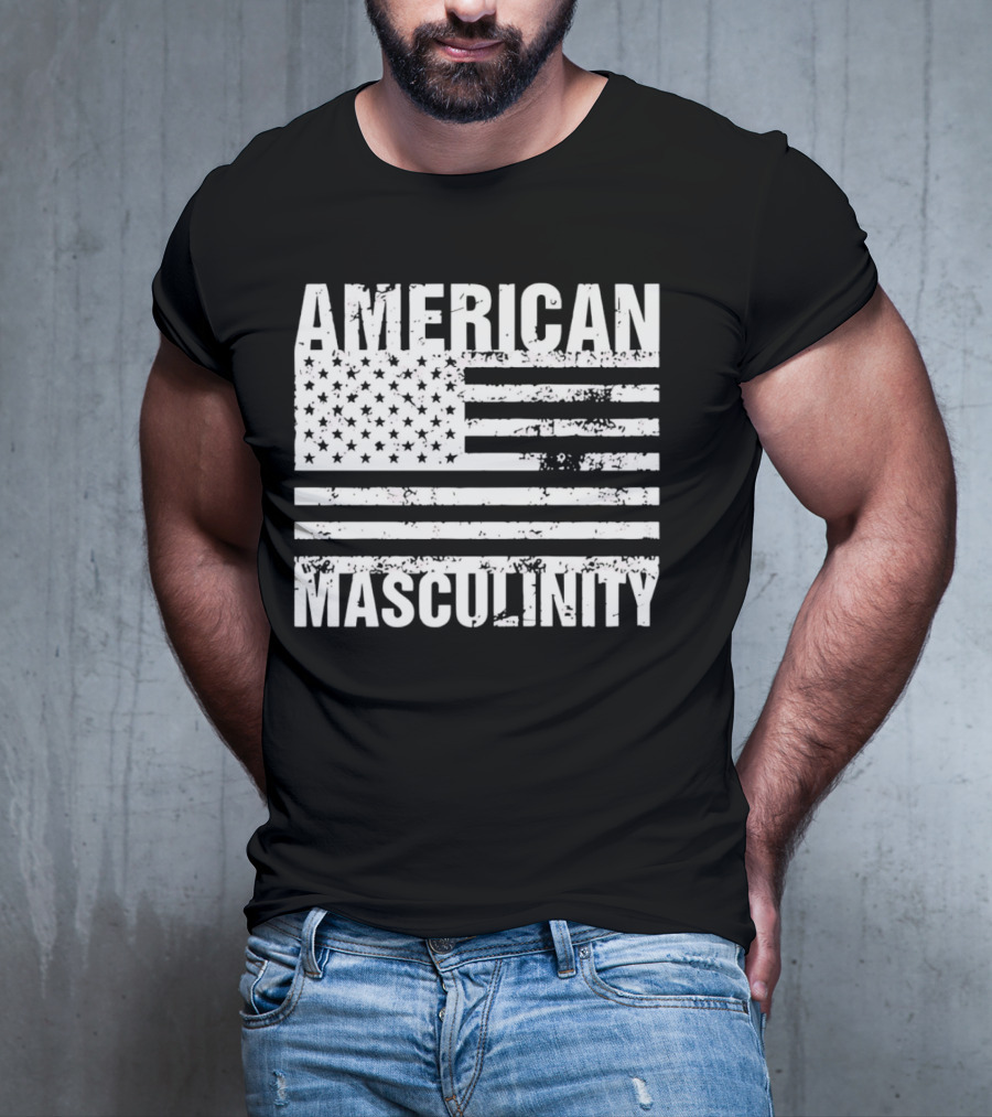 AMERICAN MASCULINITY USA FLAG T-Shirt