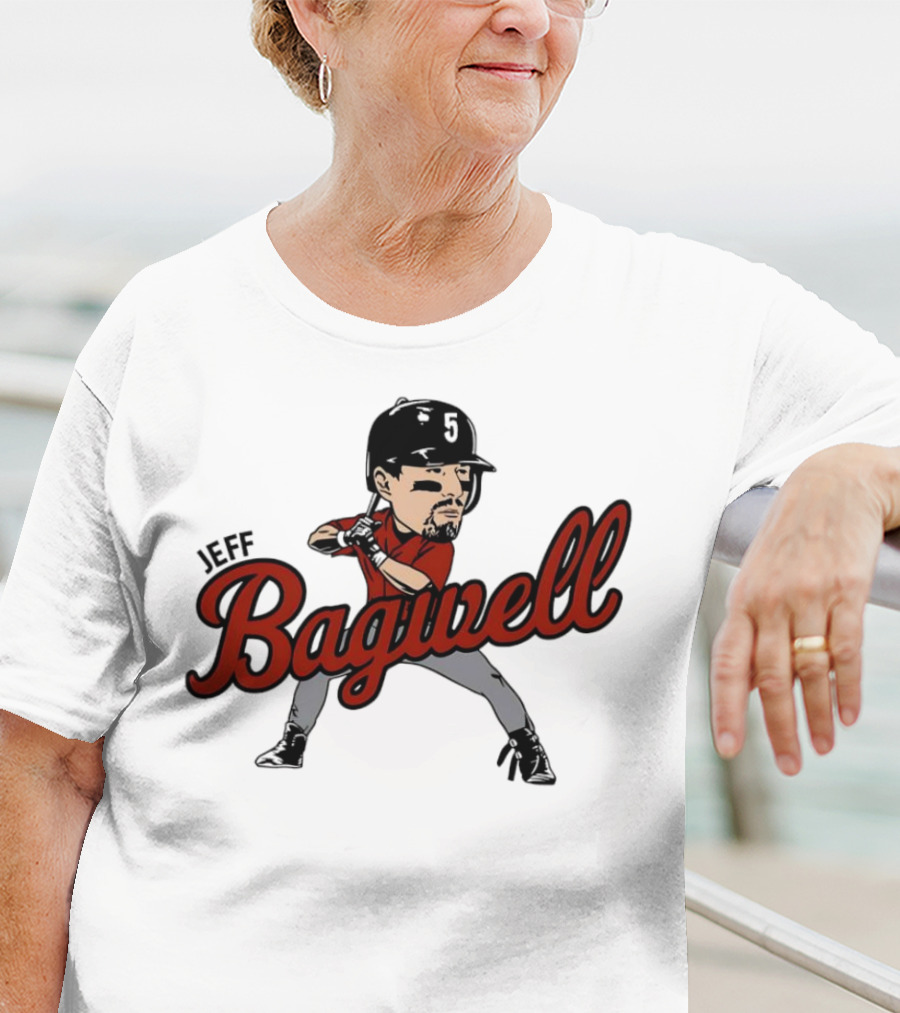 Jeff Bagwell Houston Astros Caricature Baseball T-Shirt