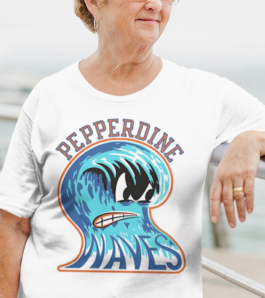 Pepperdine Waves Vintage Angry Wave T-Shirt