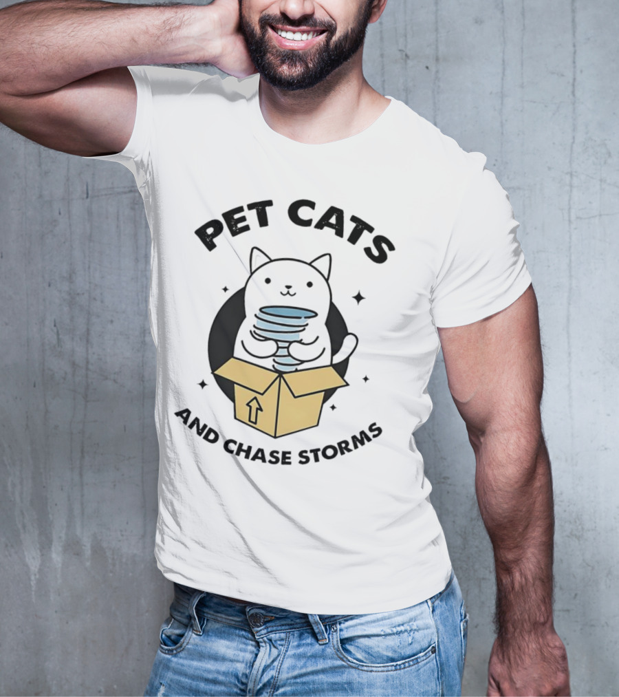 PET CATS AND CHASE STORMS BOX OF CAT TORNADOES T-Shirt