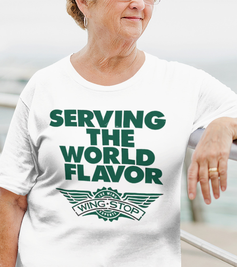 Serving The World Flavor Wingstop Wings Of The World T-Shirt